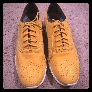 New unused cole haan zerogrand gold yellow size 7